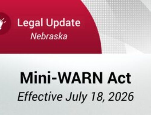 Nebraska Enacts Mini-WARN Act